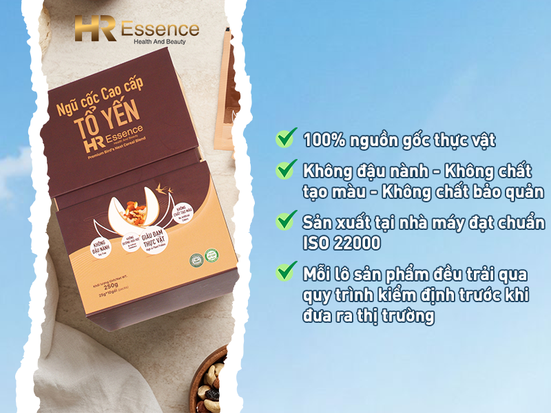 Ngũ cốc cao cấp tổ yến HR - Dinh dưỡng từ thiên nhiên