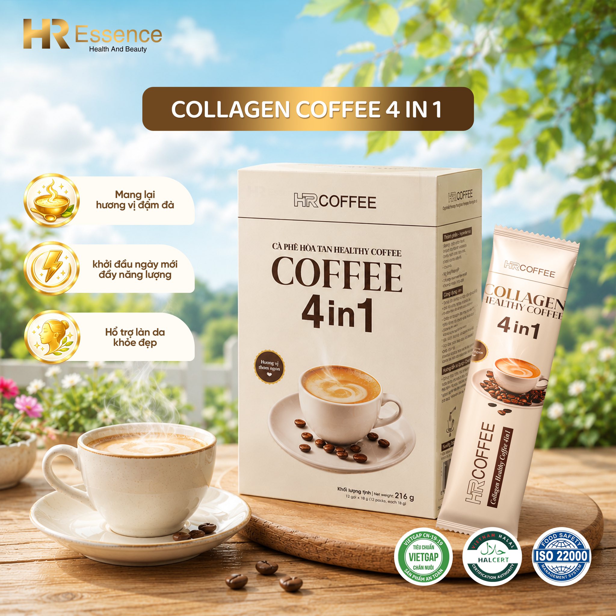 Cà phê hòa tan Collagen Healthy Coffee 4 in 1