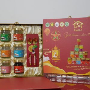 Hộp quà 12 hũ yến chưng Helen