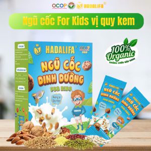 Ngũ cốc Hadalifa For Kids vị quy kem (25g/gói, 22 gói/hộp)
