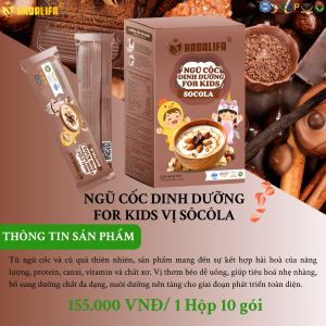 Ngũ Cốc Dinh Dưỡng For Kids Vị Socola (gói tiện lợi)