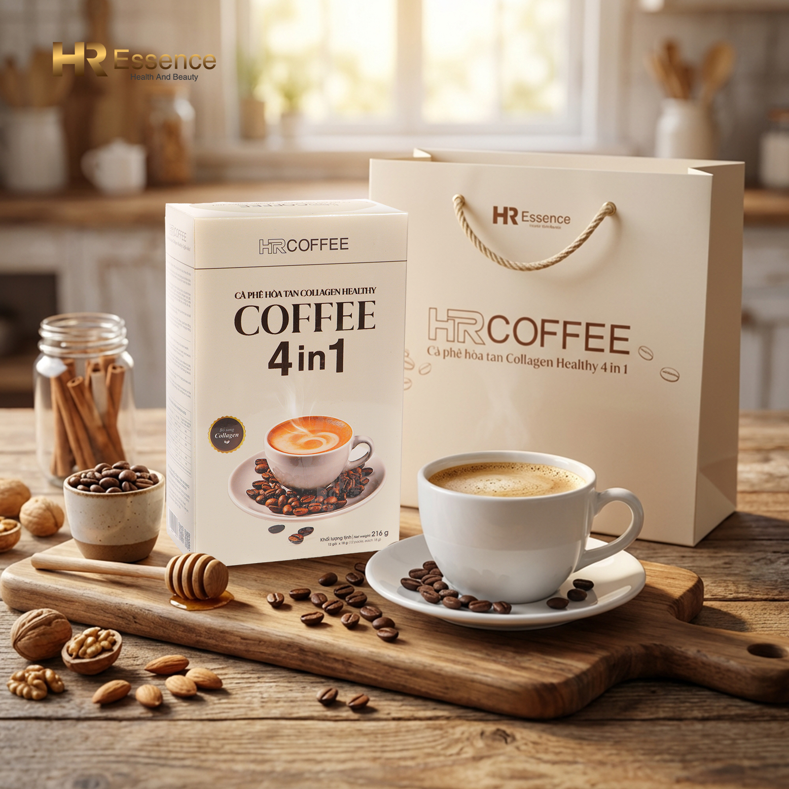 Cà phê hòa tan Collagen Healthy Coffee 4 in 1